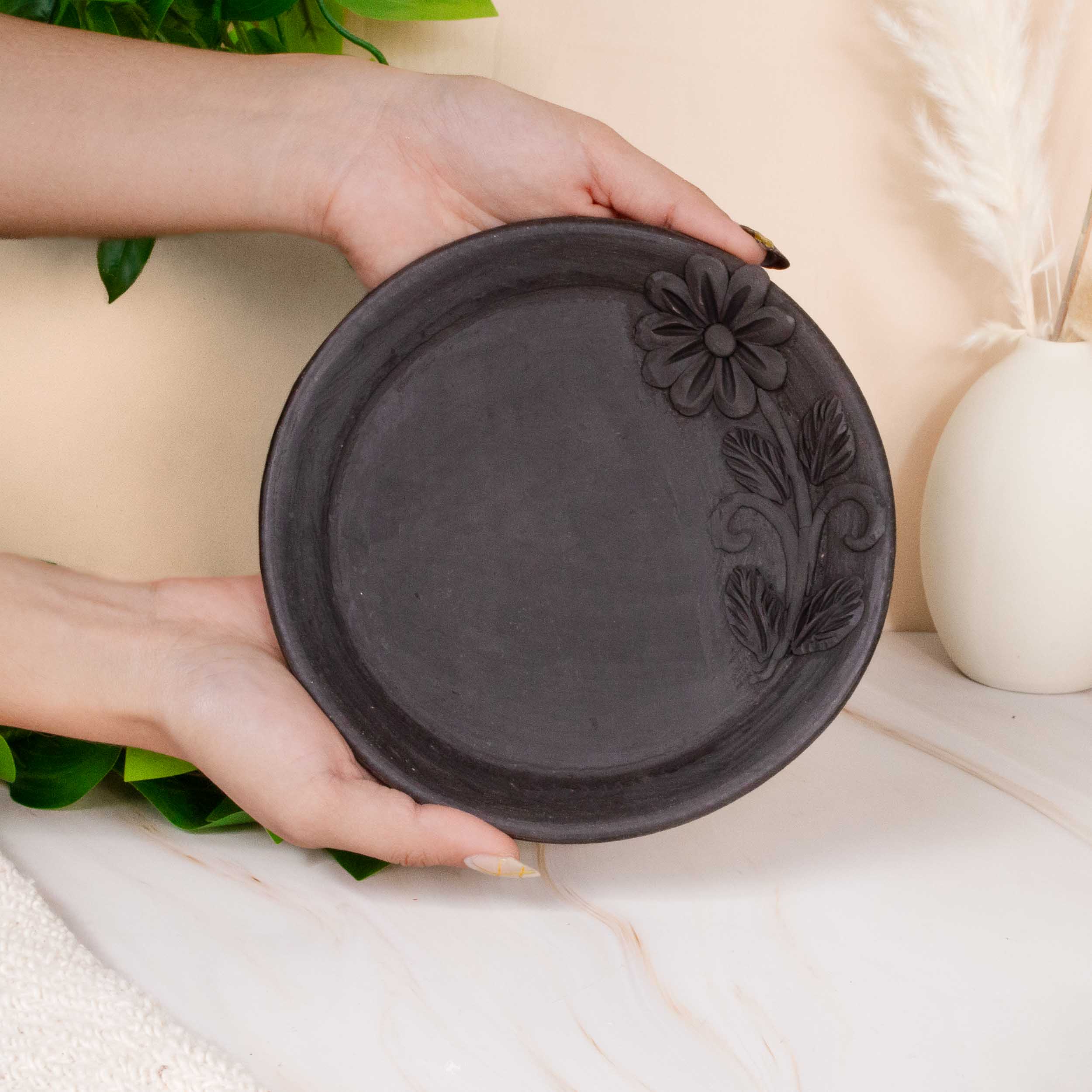 Flor de Atzompa Clay Small Plate