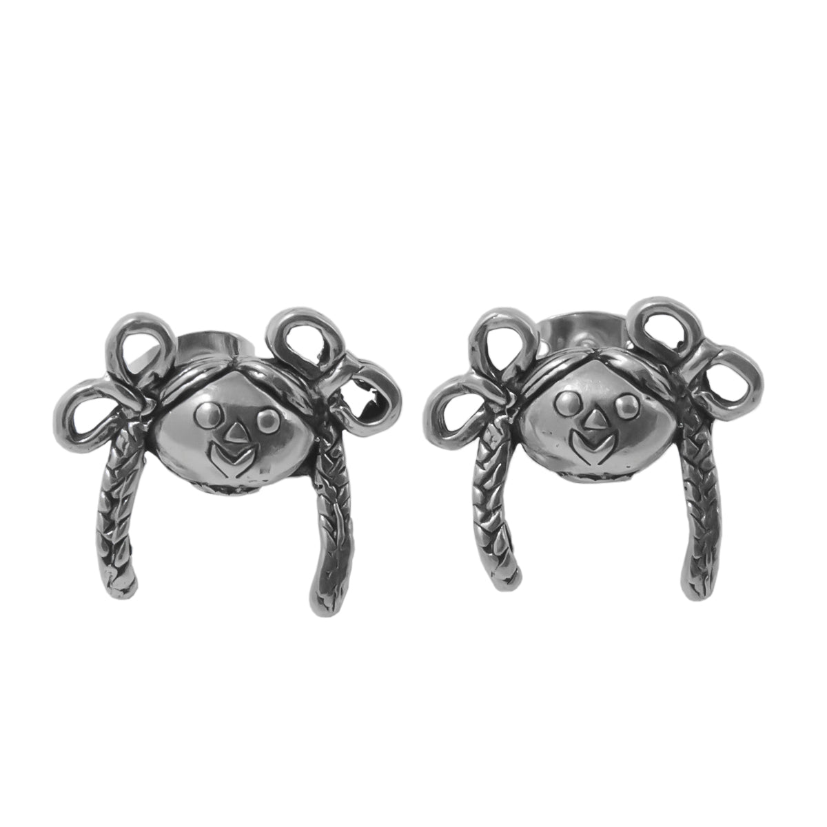 Sterling Silver Muñeca Lelé Stud Earrings