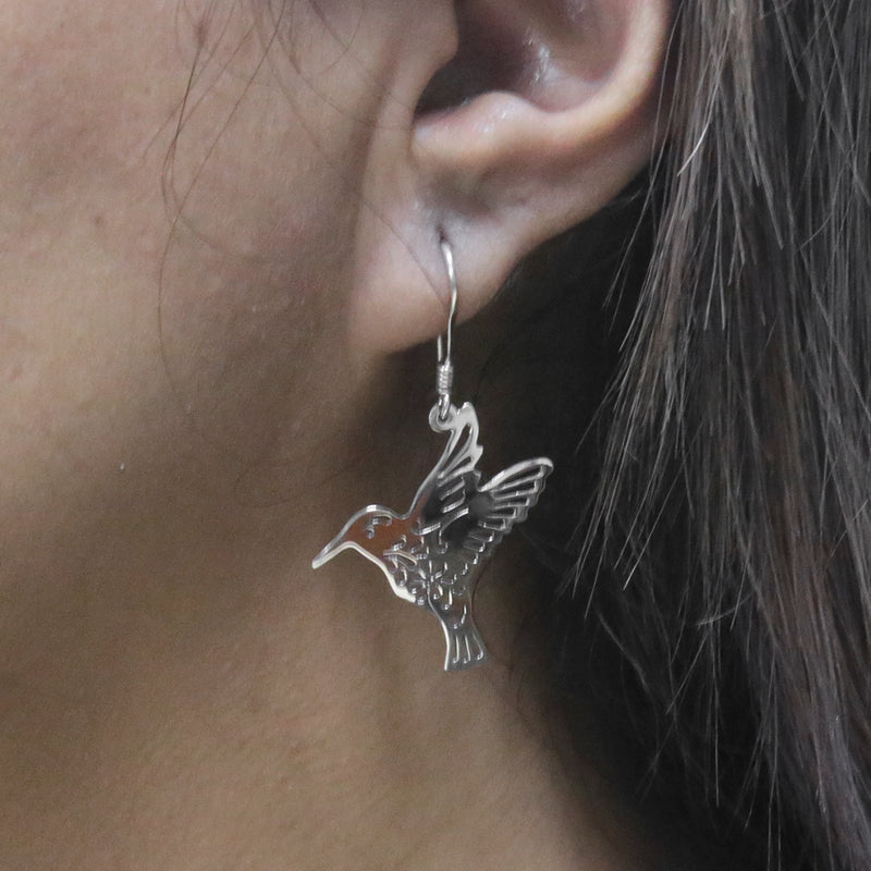 Sterling Silver Colibrí's Flight Earrings