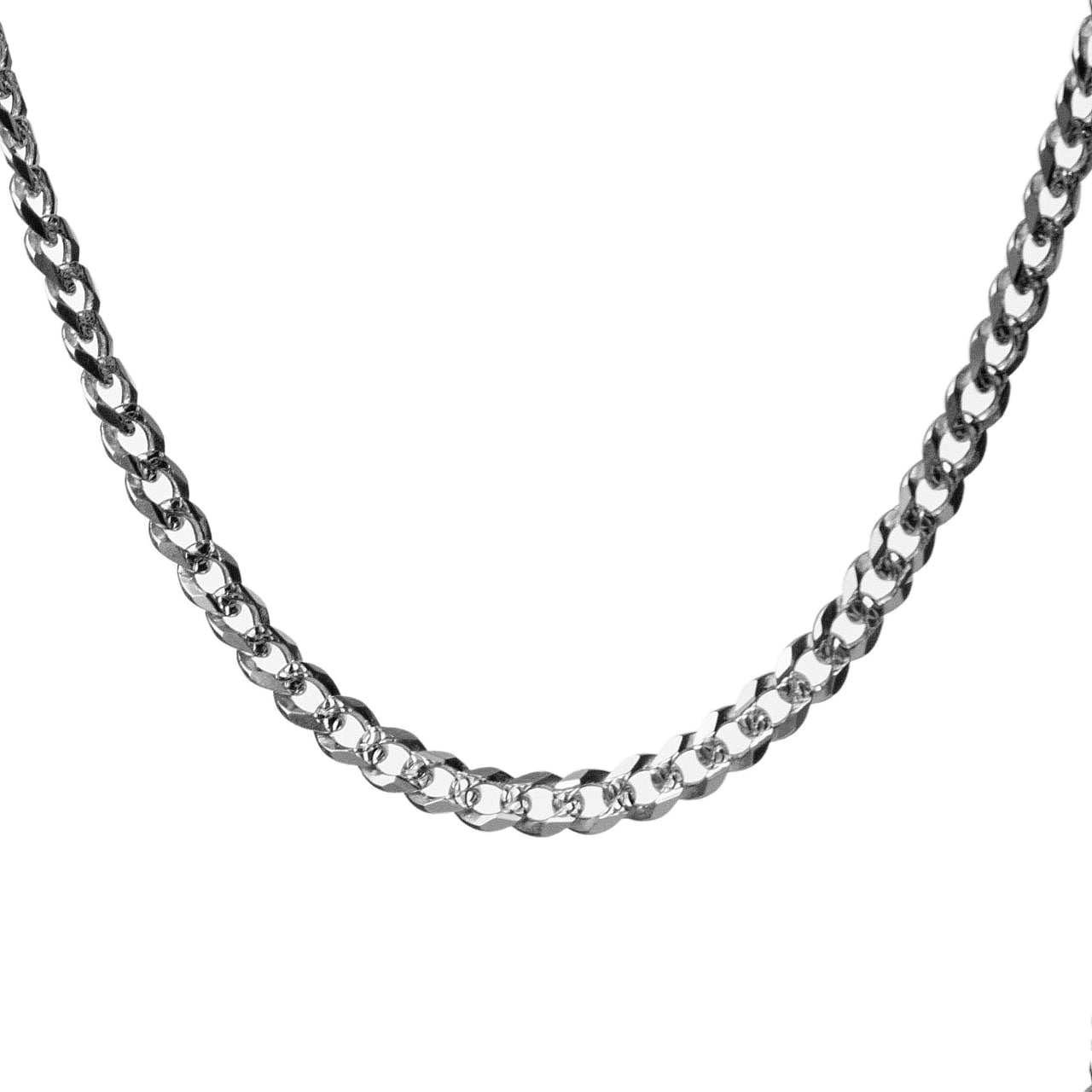 Sterling Silver Cuban Link Chain Necklace