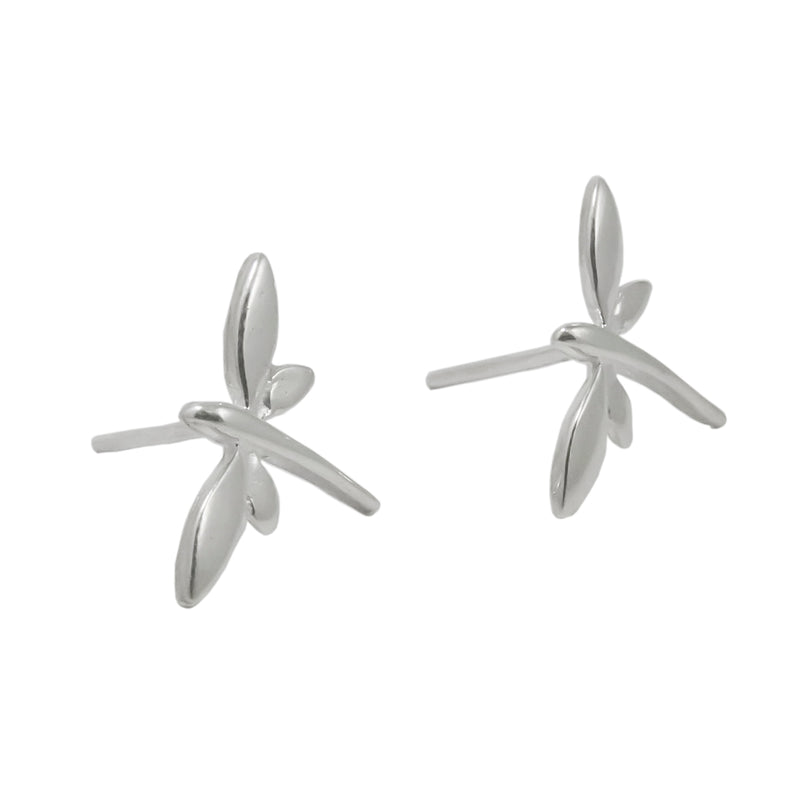 Sterling Silver Whimsical Firefly Stud Earrings