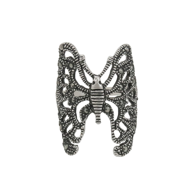 Sterling Silver Enchanted Butterfly Ring