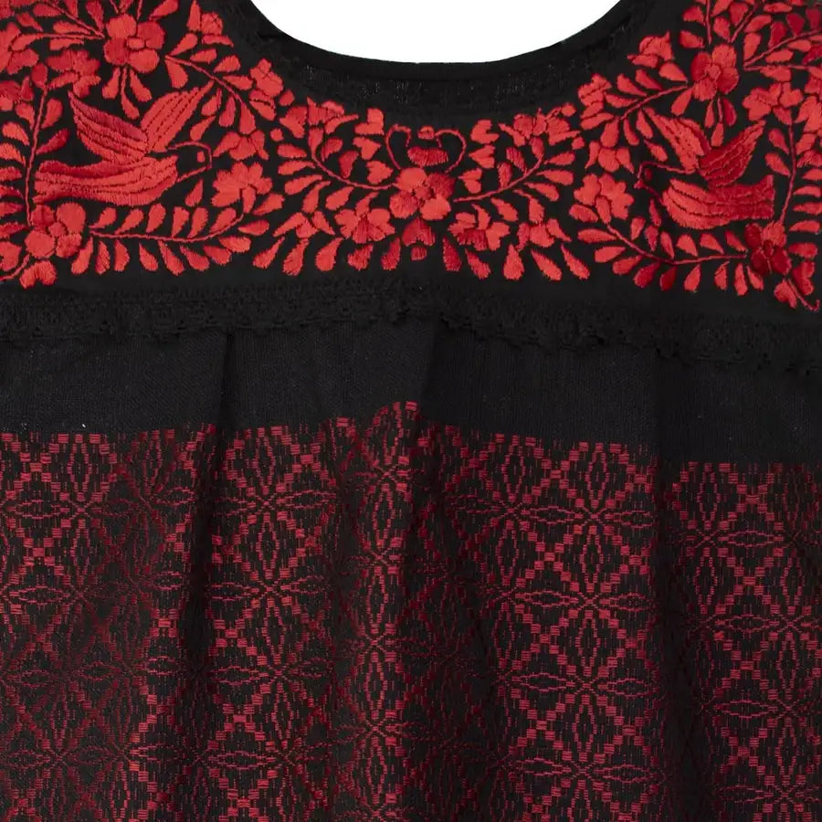 Mitla Hand Embroidered Telar Dress - 10