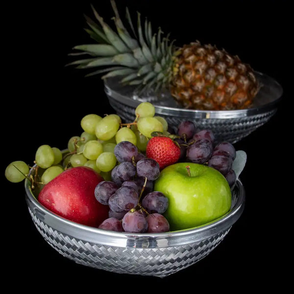 Woven Aluminum Round Fruit/Bread Basket