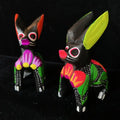 Hand Painted Rabbit Wooden Figurine - 12