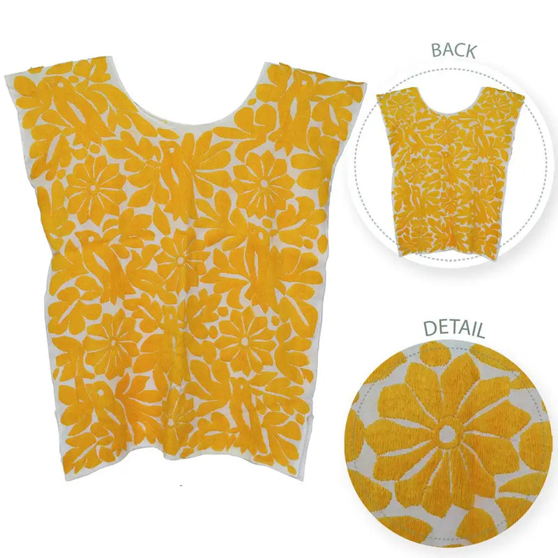 Jalapa Full Embroidery Huipil Blouse - 25