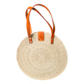 Mazunte Woven Palm Round Beach Bag Tote