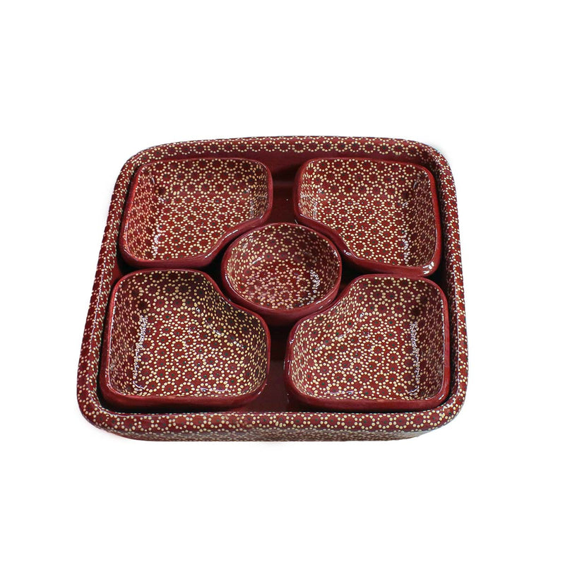 Hand-Painted Capula Modular 6-Piece Serving Set