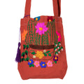 Chiapas Embroidered Cotton Mini Tote
