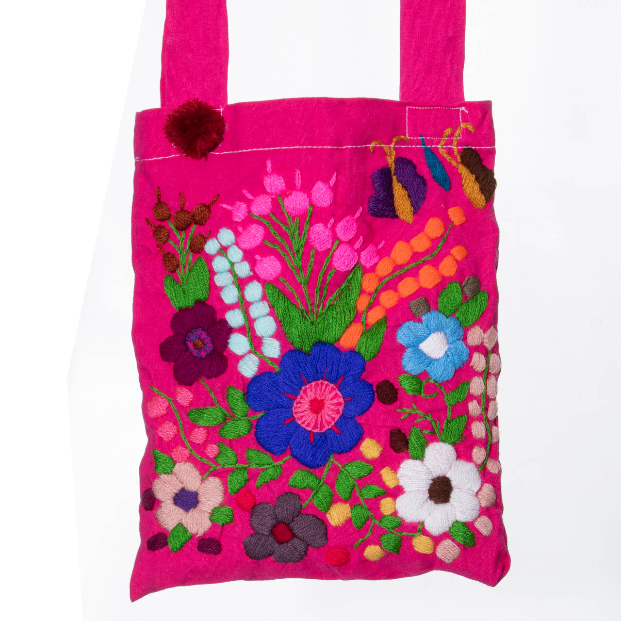 Chiapas Embroidered Cotton Mini Tote