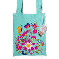 Chiapas Embroidered Cotton Mini Tote