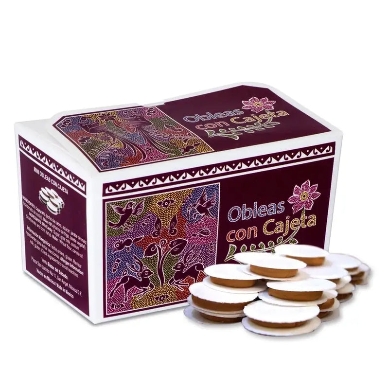 Mini Obleas con Cajeta, Mexican Candy in Artisanal Box