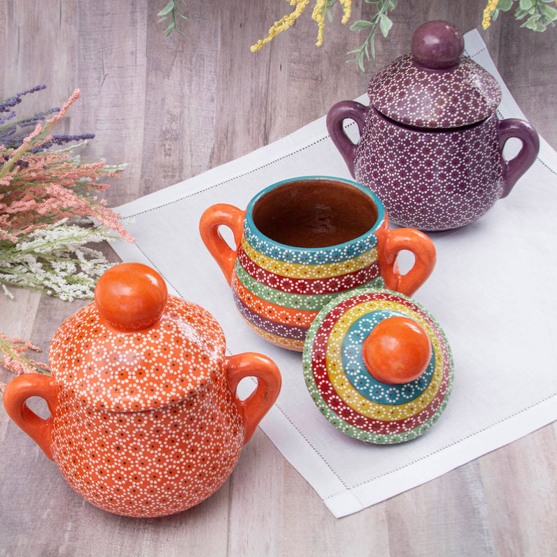 Capula Molcajete Clay Bowl and Matching Spoon