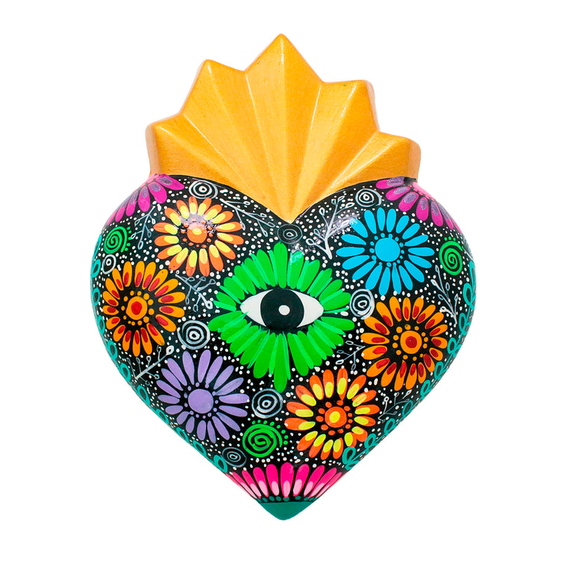 Heart of Mexico Hand-Painted Ceramic Wall Art