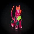 Hand Painted Dog with Collar Wooden Figurine - 2