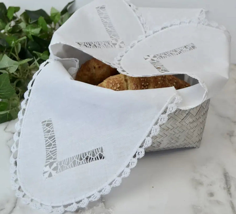 Deshilado Cotton Bread Basket Liner