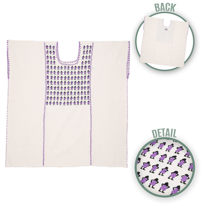 Amuzgo Hand-Embroidered Manta Blouse