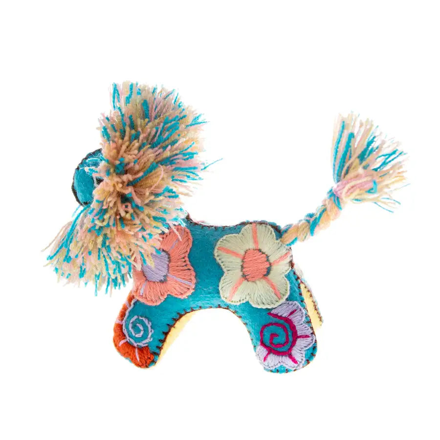 Lion Hand-Embroidered Stuffed Animal - 2