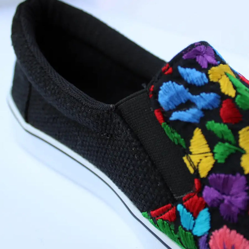San Antonino Multicolor Floral Embroidery Sneakers