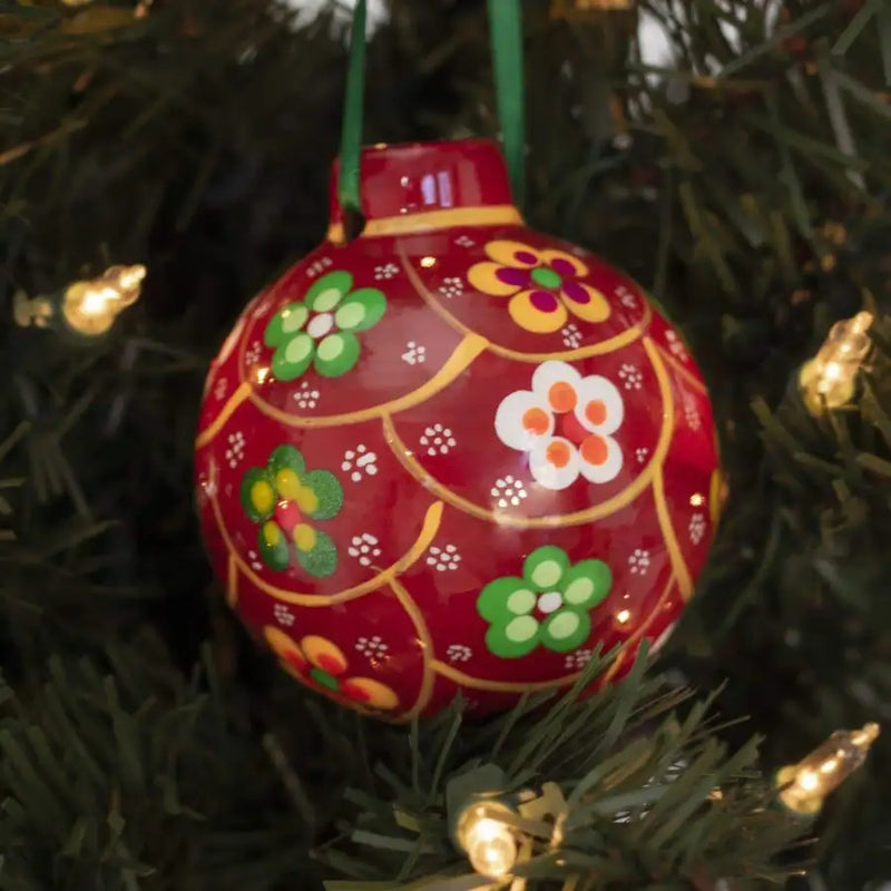 Round Clay Christmas Ornament - 1