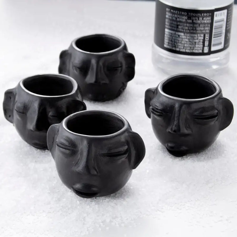 Barro Negro, Black Clay, Face Shot Glass