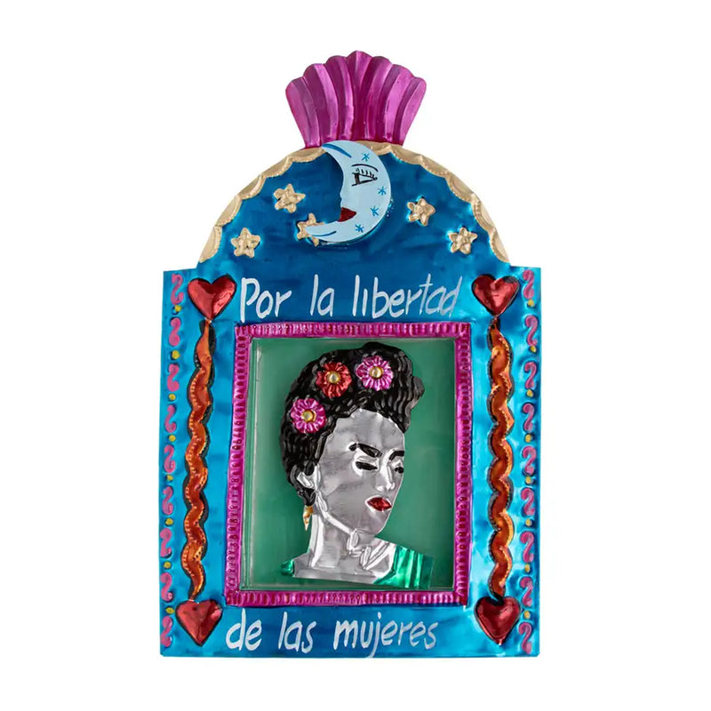Frida Mexican Nicho or Tin Shadow Box - 2