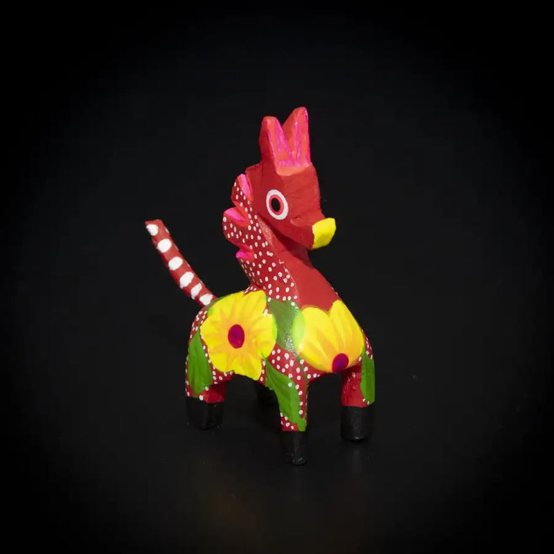 Hand Painted Horse Wooden Figurine - 6