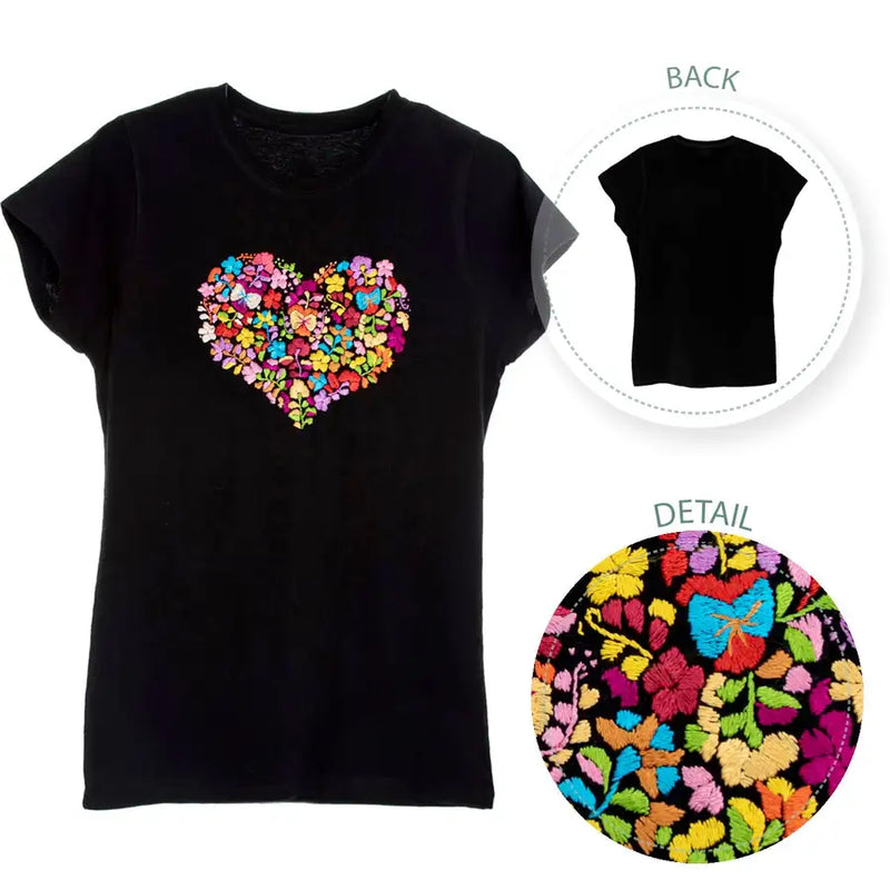 Thinking of You San Antonino Heart T-Shirt - Black - 3