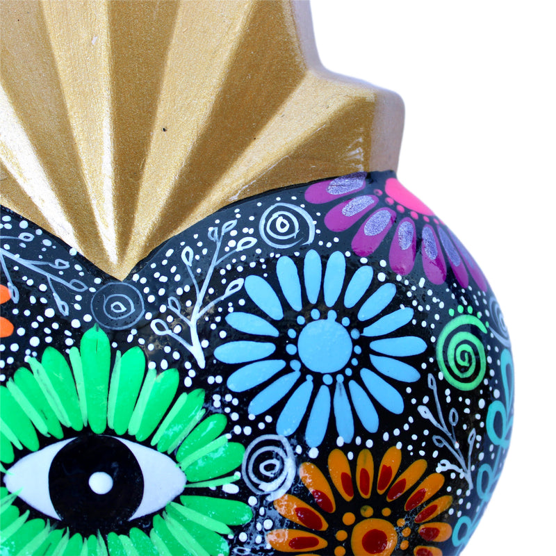 Heart of Mexico Hand-Painted Ceramic Wall Art
