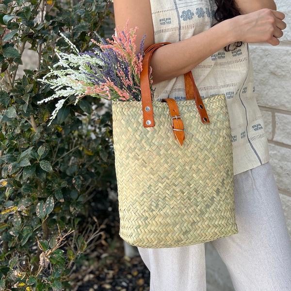 Huatulco Palm Handwoven Tote Beach Bag