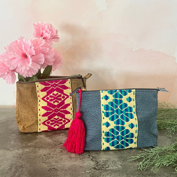 Julia Hand-Embroidered Multipurpose Pouch