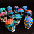 Hand Painted Wooden Sugar Skulls - 8