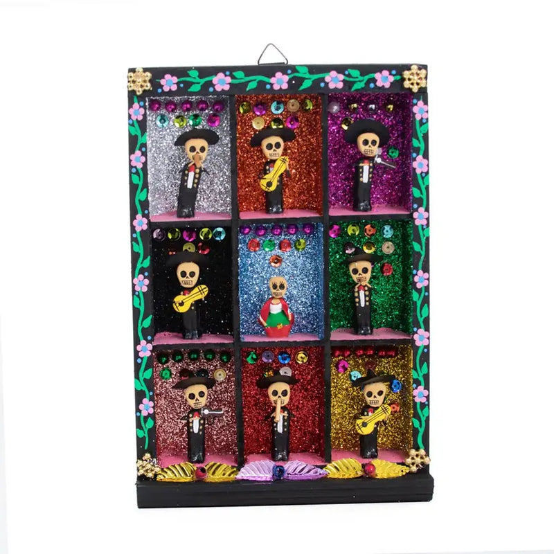 Mariachi Day of the Dead Shadow Box - 3