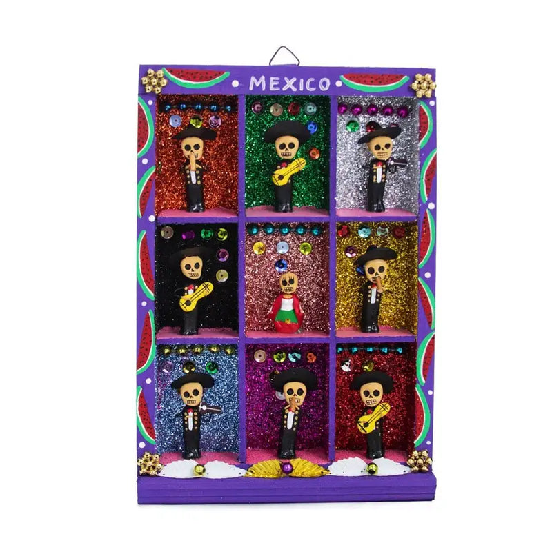 Mariachi Day of the Dead Shadow Box - 1