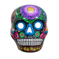 Hand-Painted Xalitla Clay Sugar Skull Wall Art Mask