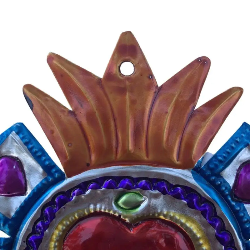 Medium Mexican Milagro Tin Hearts - 1