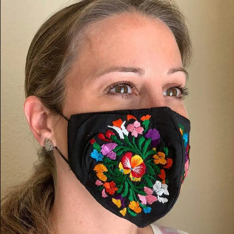 Mexican Reusable Face Mask Handmade in OAXACA Mexico - 4