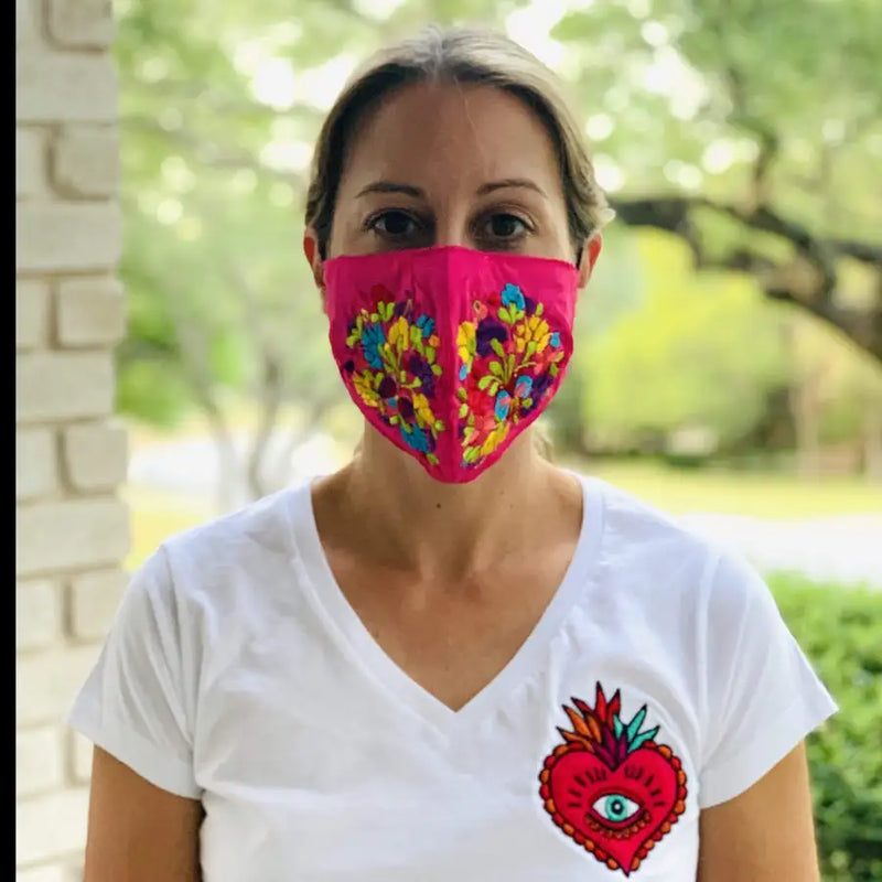 Mexican Reusable Face Mask Handmade in OAXACA Mexico - 6