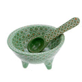 Capula Molcajete Clay Bowl and Matching Spoon - 10
