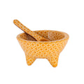 Capula Molcajete Clay Bowl and Matching Spoon - 4