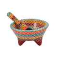 Capula Molcajete Clay Bowl and Matching Spoon