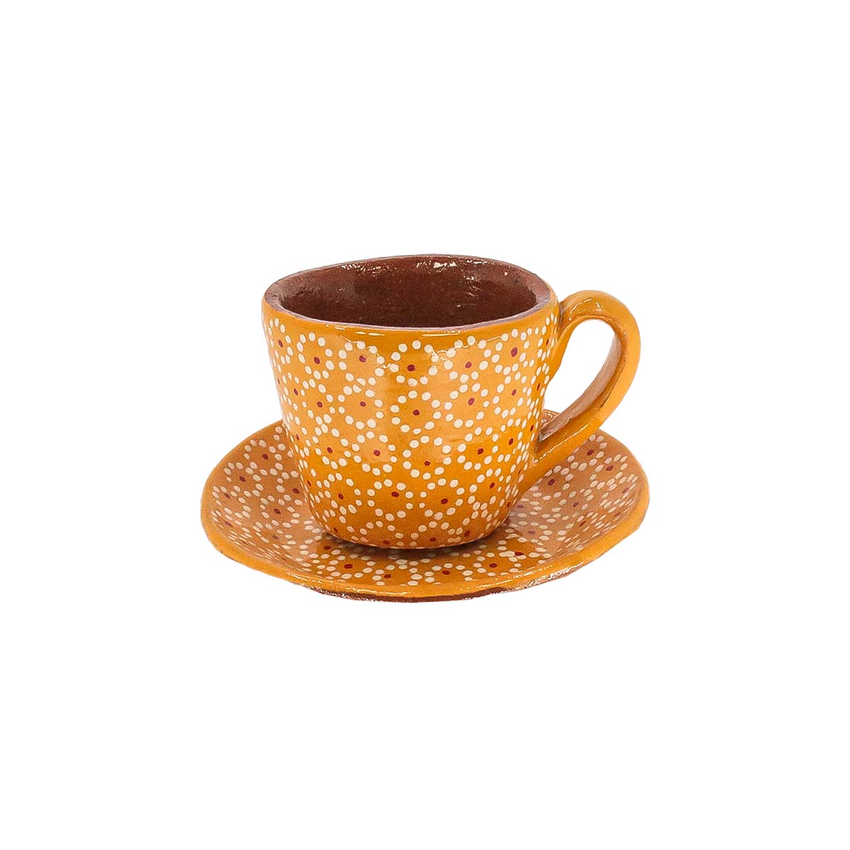 Capula Hand-Painted Espresso Cup with Saucer - 4