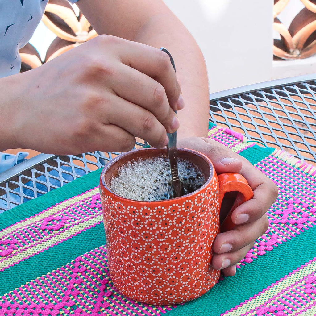 Aztec Hand Painted Ceramic Mug – Luna Curates