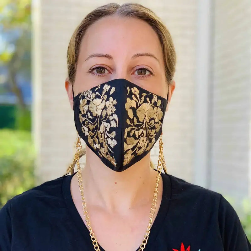 Necklace Metal Chain Mask Lanyard