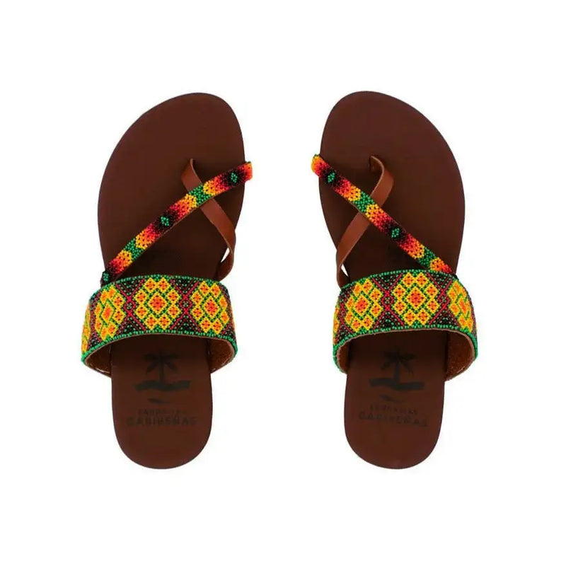 Nierika Huichol Art Sandals  - 2