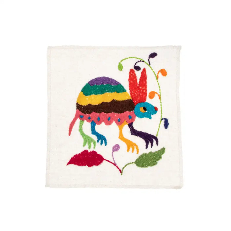 Mini Otomí Embroidered Tapestry - 13