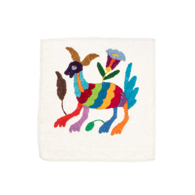 Mini Otomí Embroidered Tapestry - 15