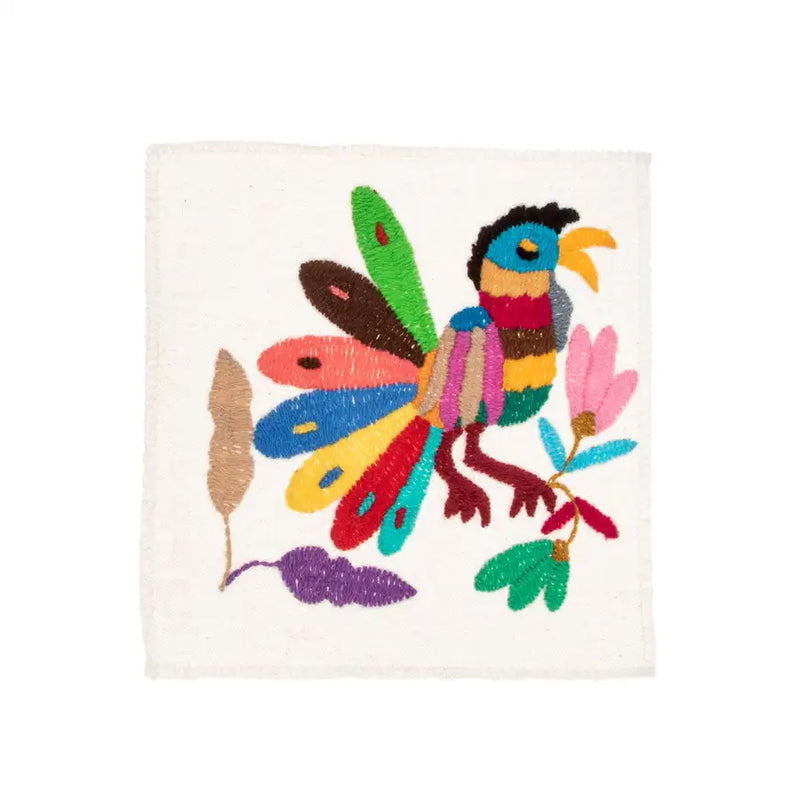 Mini Otomí Embroidered Tapestry - 21