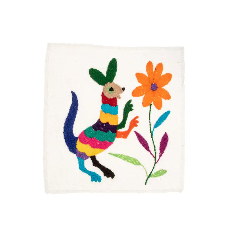 Mini Otomí Embroidered Tapestry - 25