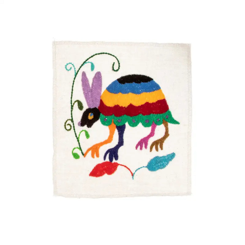 Mini Otomí Embroidered Tapestry - 28